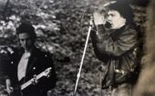 Die Firma performing at the festival. Paul (left) & Faren Matern (right).